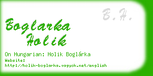 boglarka holik business card